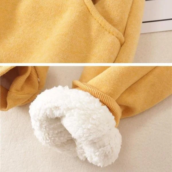 New Casual Cotton Round Neck Solid Sweatshirt & Pants