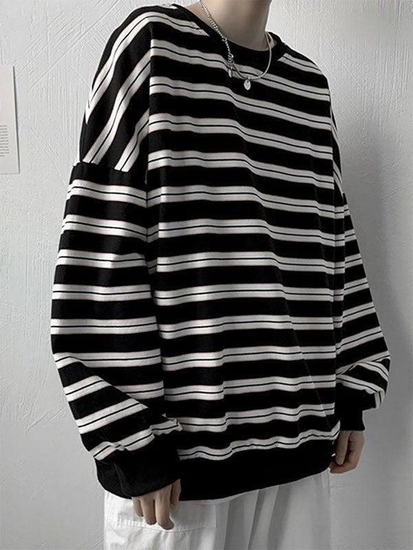 Men's Long Sleeve Striped Tee