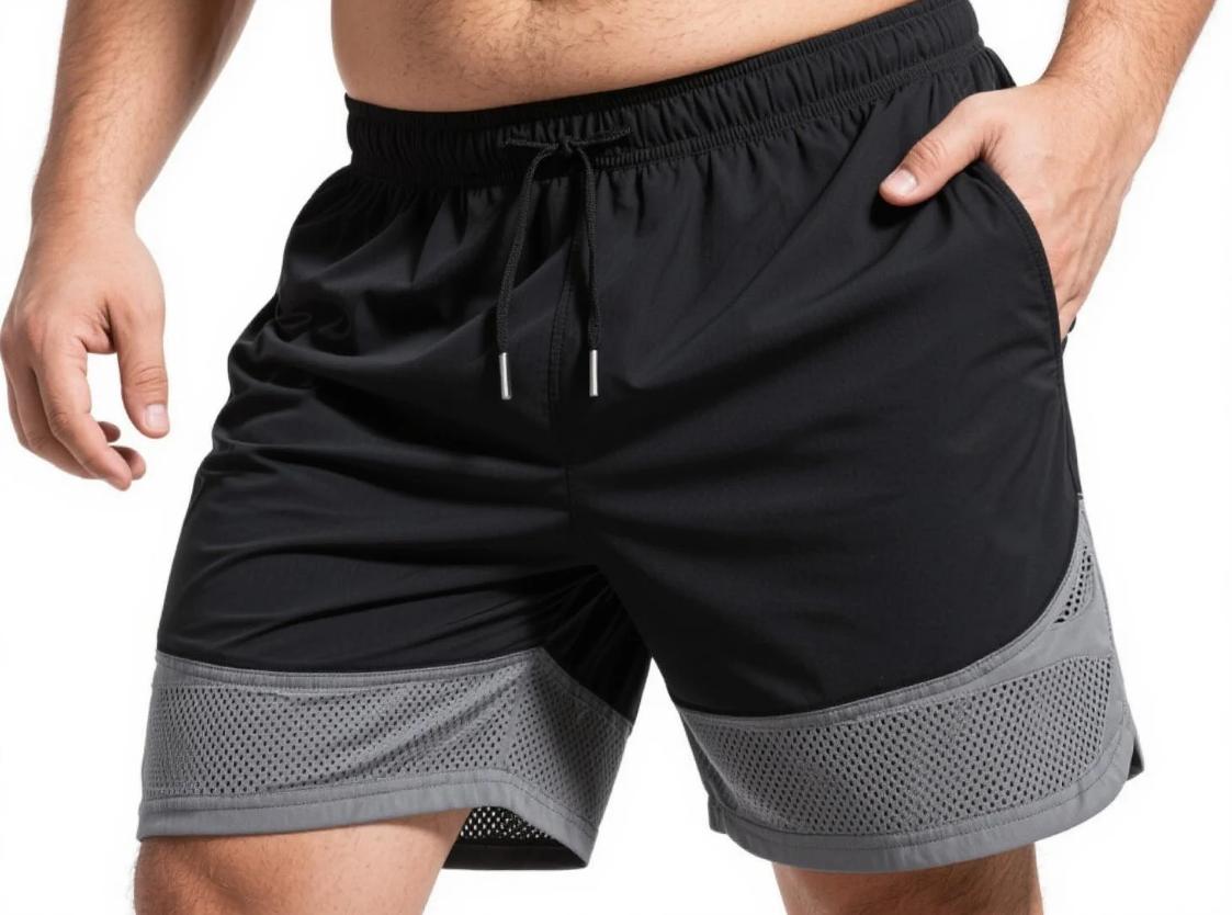 athletic shorts for big and tall guys with vent zones