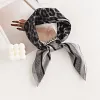 Colorful Design 70x70xm Floral Silky Scarf