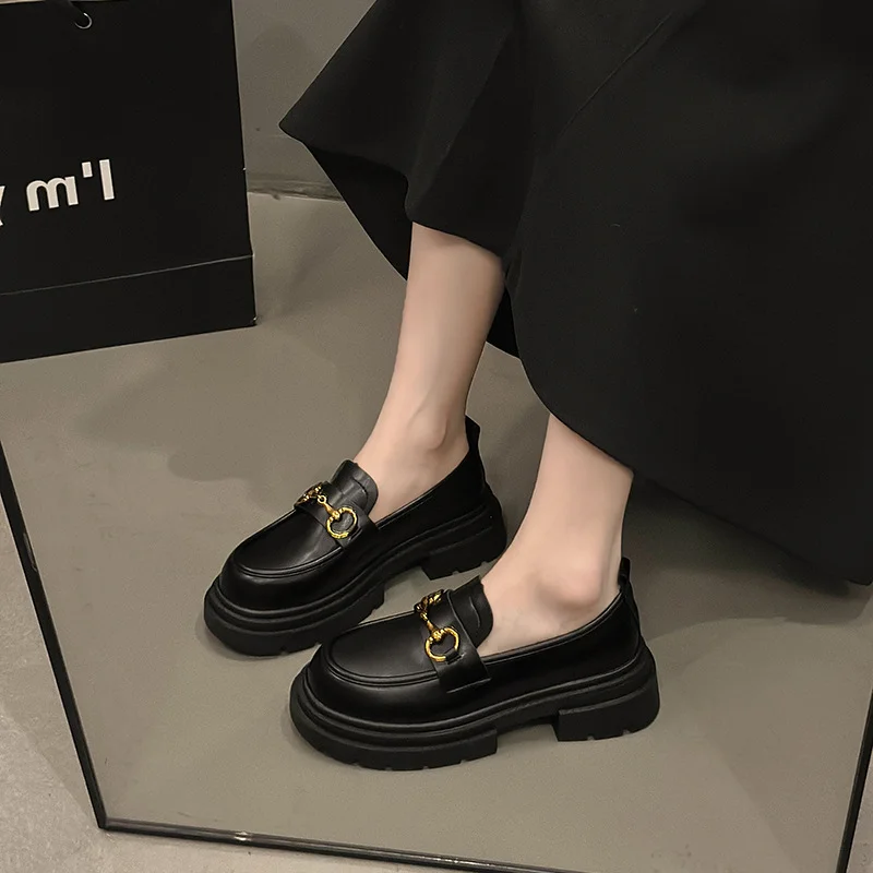 Yyvonne Lefy Shoes New Spring And Autumn Senior Women's Shoes Jk Mary Jane Single Shoe College British Wind Small Leather Shoes