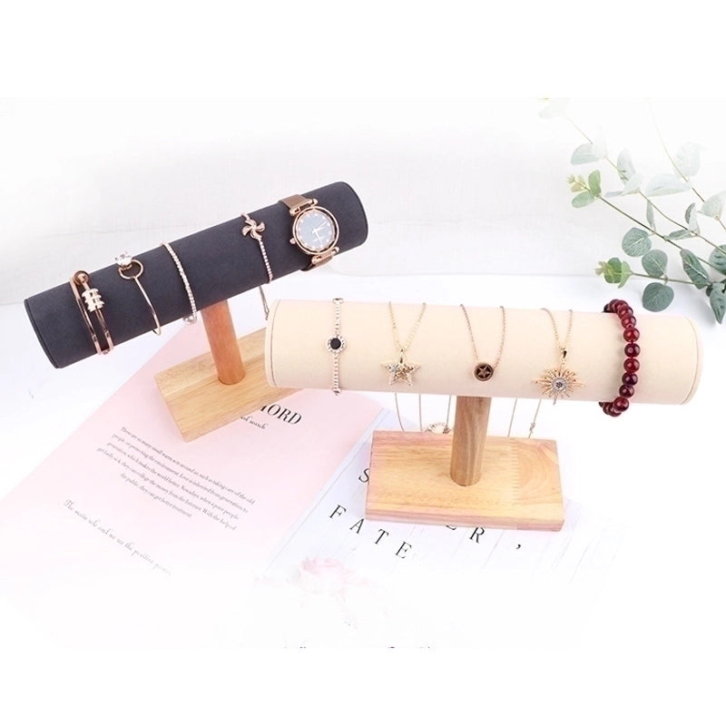 Minimalist Solid Color Solid Wood Patchwork Jewelry Rack