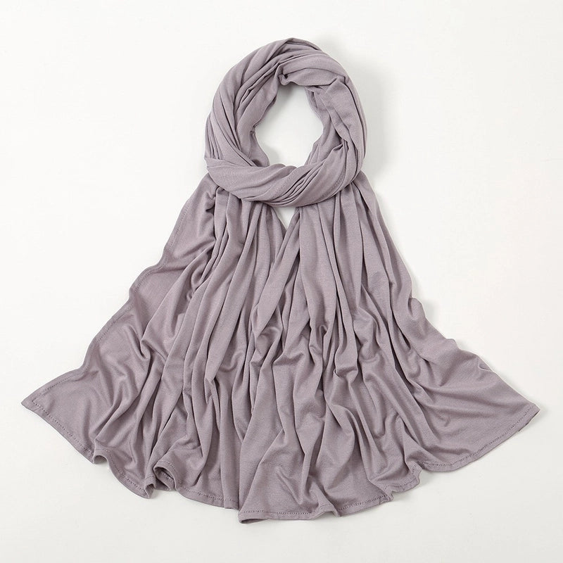 Hot New Solid Color Mercerized Cotton Jersey Scarf Soft Scarf Spot