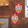 2pcs - Beware Of Dog 24 Hours Surveillance Violators Will Be Prosecuted No Trespassing - Vintage Metal Signs(8*12Inch/12*16Inch)