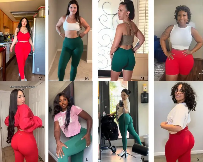 BRXL High-Waisted Yoga Pants for Women - Seamless Tummy Control fall Outfits& Butt Lifting Workout Leggings #Parati #GymWorkout #TikTokMadeMeBuyIt #outdoorfun#warmupforholiday-3