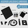 [US Local Warehouse] Mixer Shower W/ 12in Ceiling Mount 6in Wall Mount Showers Head Ceiling Mounted Shower System Combo Set Push Button Diverter with 2 in 1 Handheld for Bathroom and Hotel