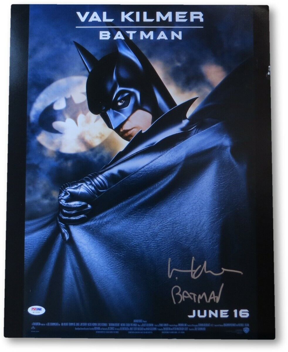 Val Kilmer Signed Autographed 16X20 Photo Poster painting Batman Forever Poster PSA AC12318