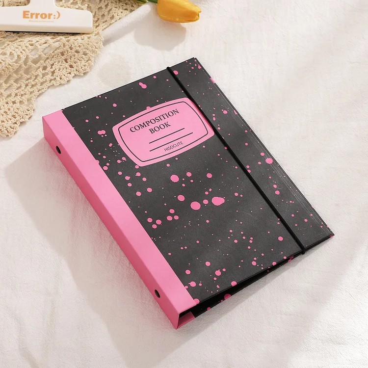 Journalsay A5 Hard Shell Photo Album 6-hole Loose-leaf Book Replaceable Transparent Binder