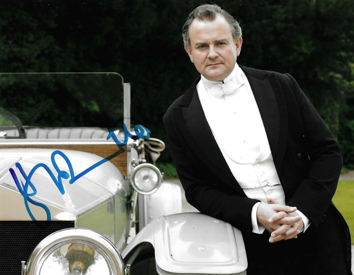 Hugh Bonneville Signed Downton Abbey 10x8 Photo Poster painting AFTAL