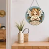 (US Only)Angel Girl Theme 2D Flat DIY Diamond Art Pendant Wall Decor for Home & Windows