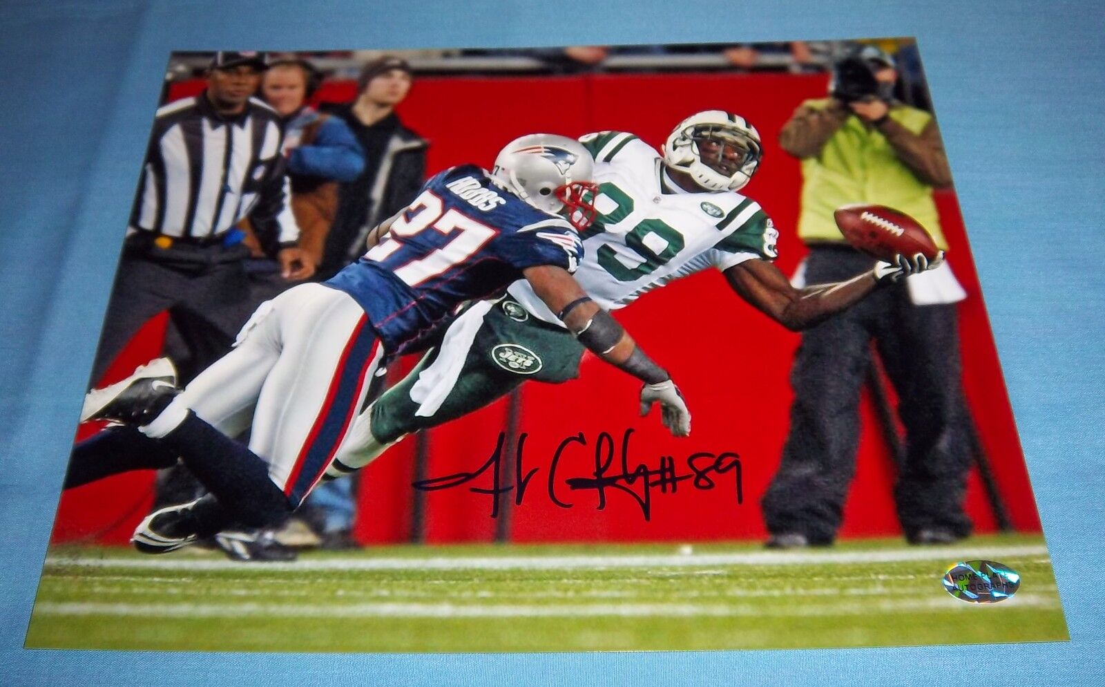 NY Jets Jerricho Cotchery Signed Autographed 8x10 Photo Poster painting Carolina Panthers B