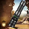 20W LED+COB High Power Flashlight Waterproof Zoomable Outdoor Bright Flashlight