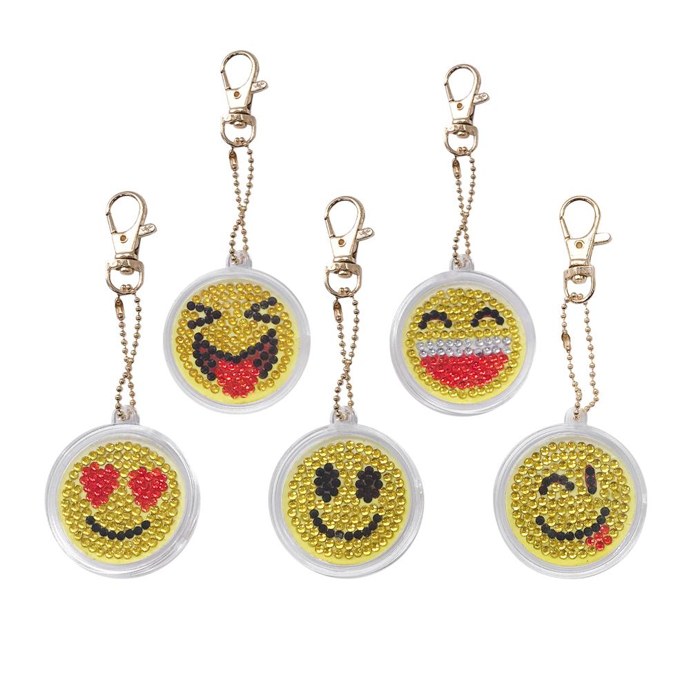 

5pcs Smile - 5D DIY Craft Keychain, 501 Original