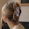 Purple Floral DIY Diamond Painting Claw Clips for Adults Beginners Diamond Art Western Hair Clips Anti-Slip Design for Women Long Short Hairstyle Jewelry Supplies