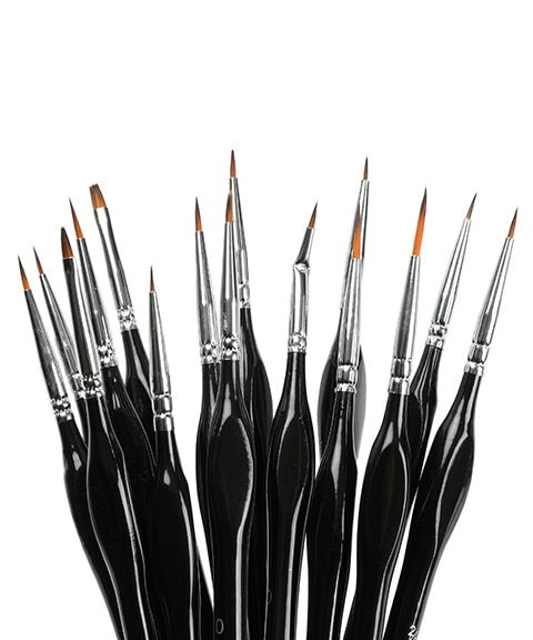 15 Pcs Miniature Detail Brush Set-Himinee.com