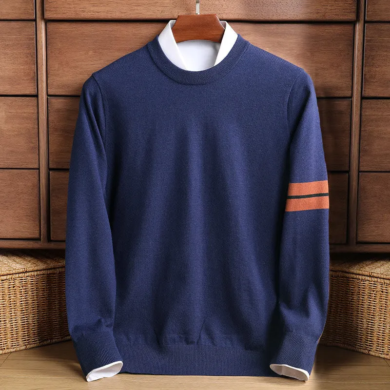 Men's Wool Blend Crew Neck Jumper &ndash; Warm Knitted Everyday Layer &ndash; view 2