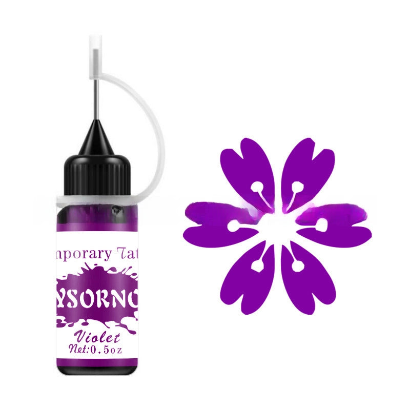 Hand-painted Pigment Color Black Henna Paste Tattoo Juice Paste Jagua Plant Paste Hollow Template