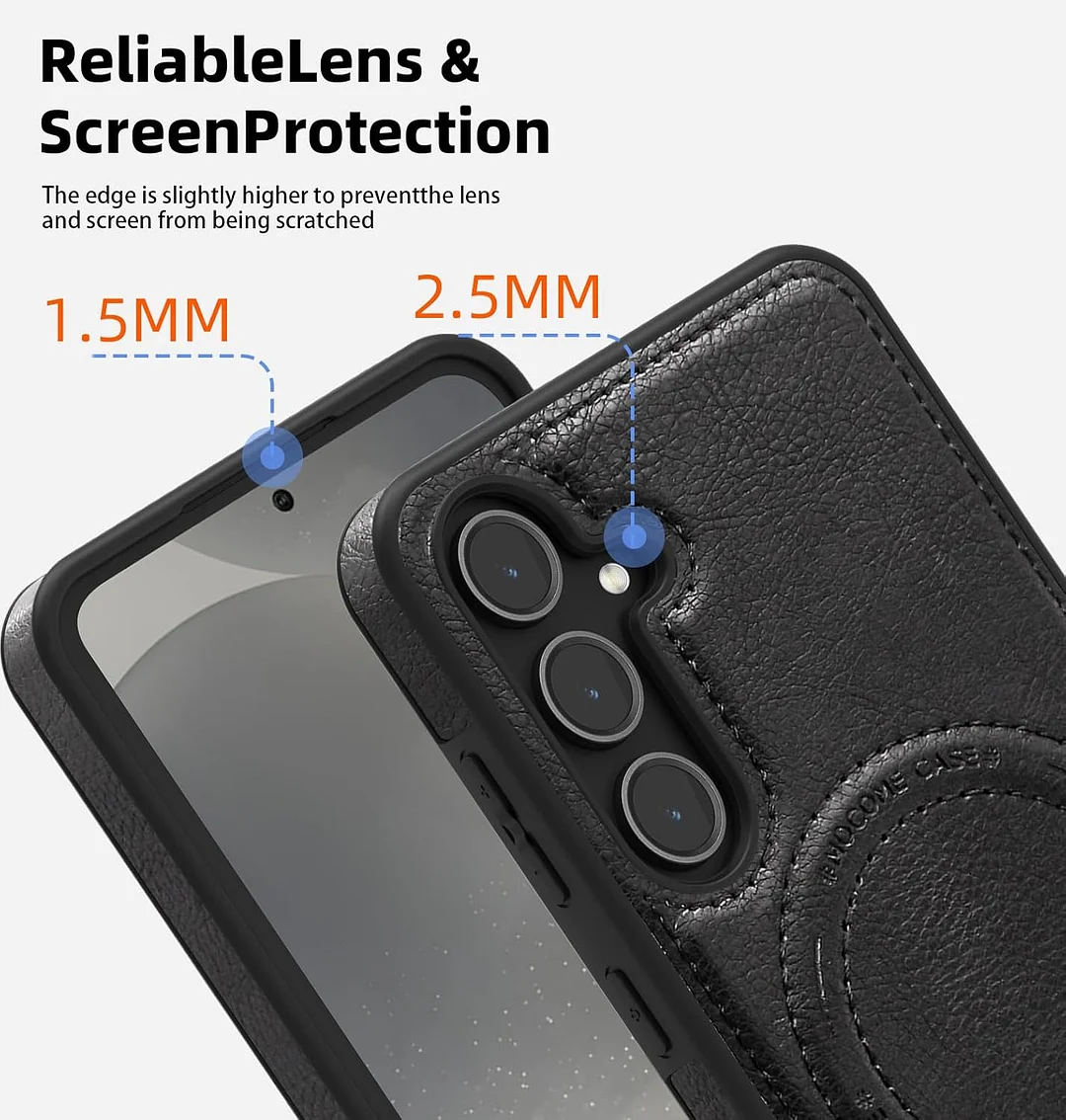 Samsung Galaxy Z Fold 6 Leather Case Magnetic Protective Case Holder Phone Case