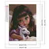 Diamond Painting -DIY Full Square Drill Pet Girl Character(45x55cm)