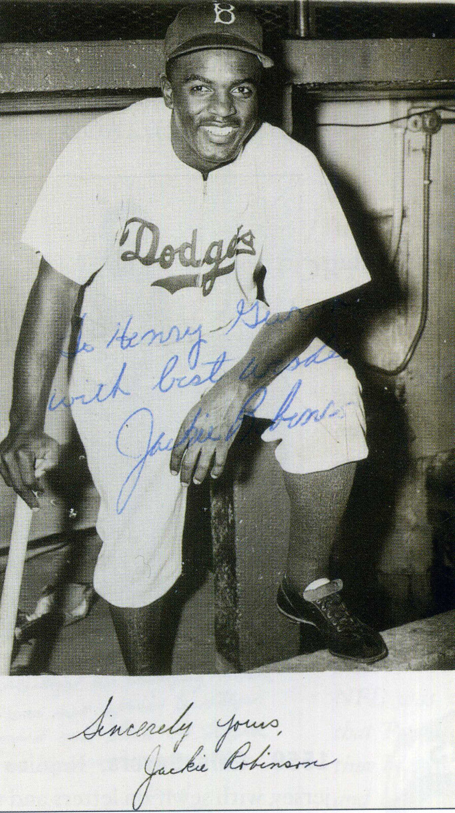 JACKIE ROBINSON Signed Photo Poster paintinggraph - US Baseball Player Brooklyn Dodgers Preprint