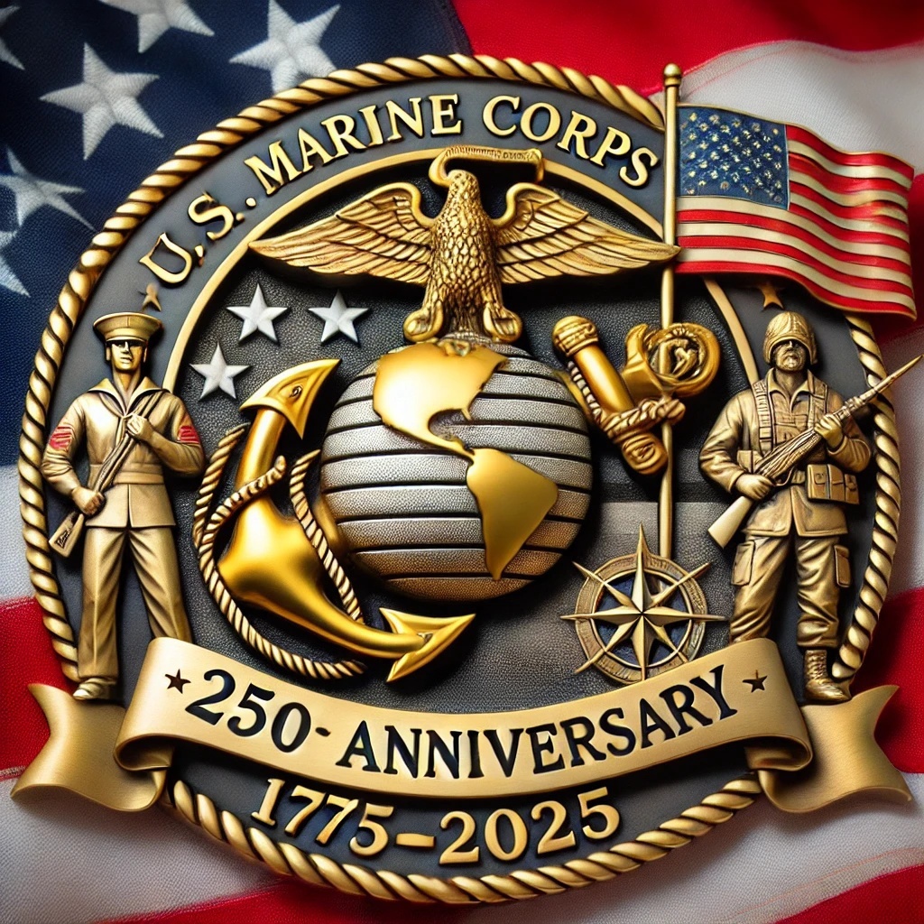 250th Anniversary U.S. Marine Corps Commemorative Pin