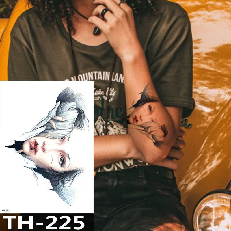 Waterproof Temporary Tattoo Sticker Flower Cute Cat Water Transfer Body Art Flash Fake Tatoo