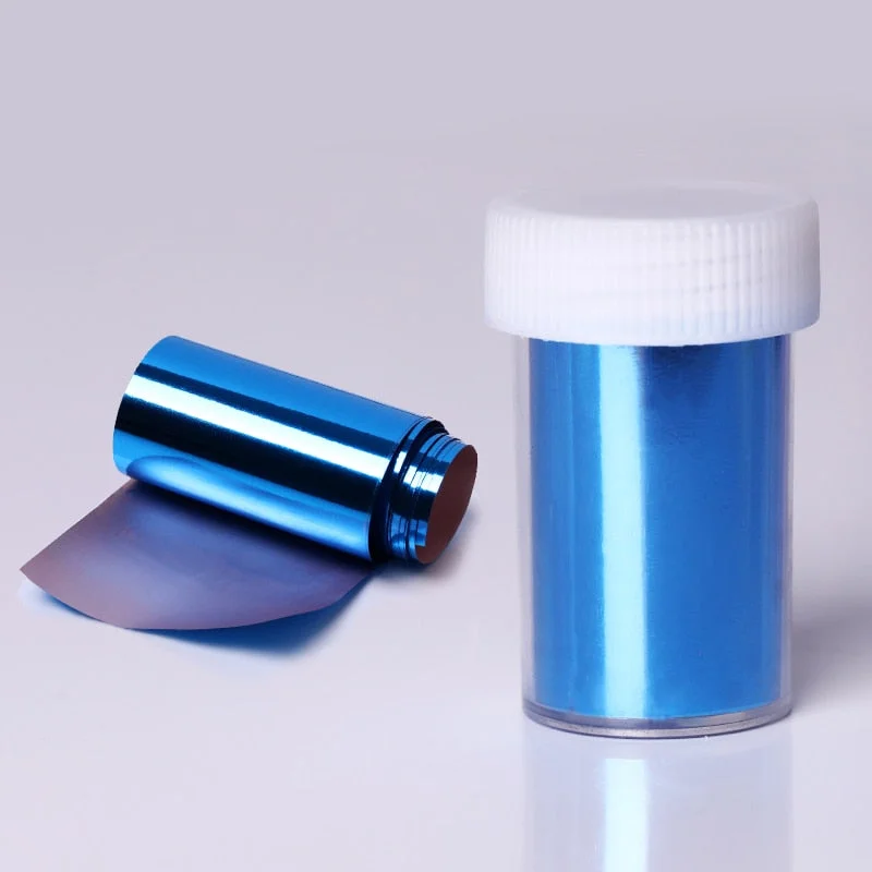 Colorful Floral Nail Foils Marble Series Pink Blue Foils Paper Nail Art Transfer Sticker Slider Decals Nail Art Decoration