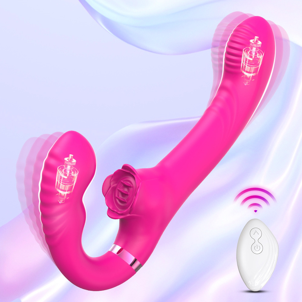 Remote Control G Spot Vibrator With Clit Licking 