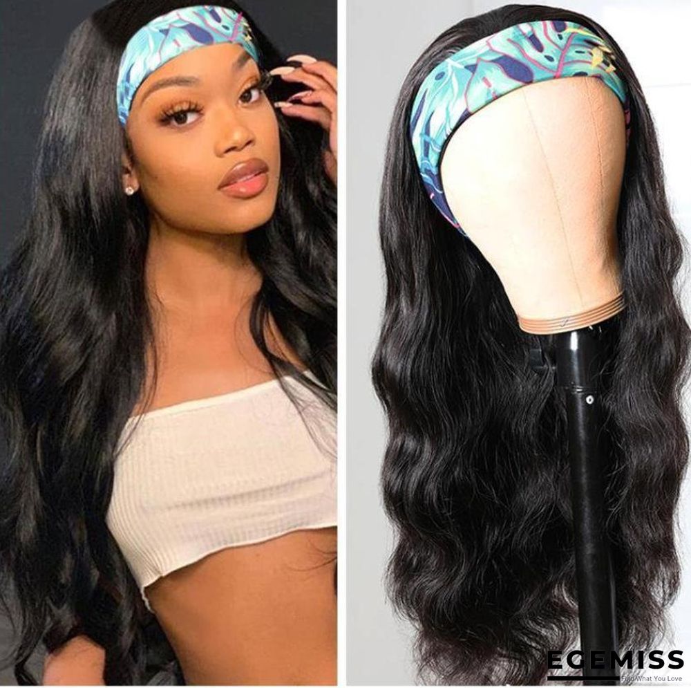 Long Curly Hair Machine-made Chemical Fiber Headband Headband Wig | EGEMISS