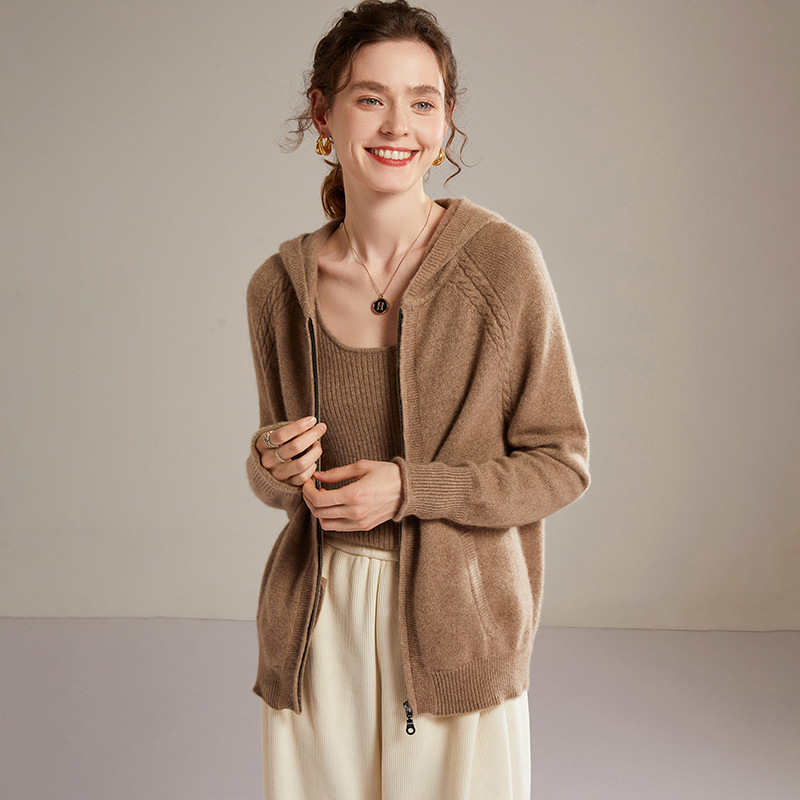 Chic Piece Cashmere Cardigan For Women REAL SILK LIFE