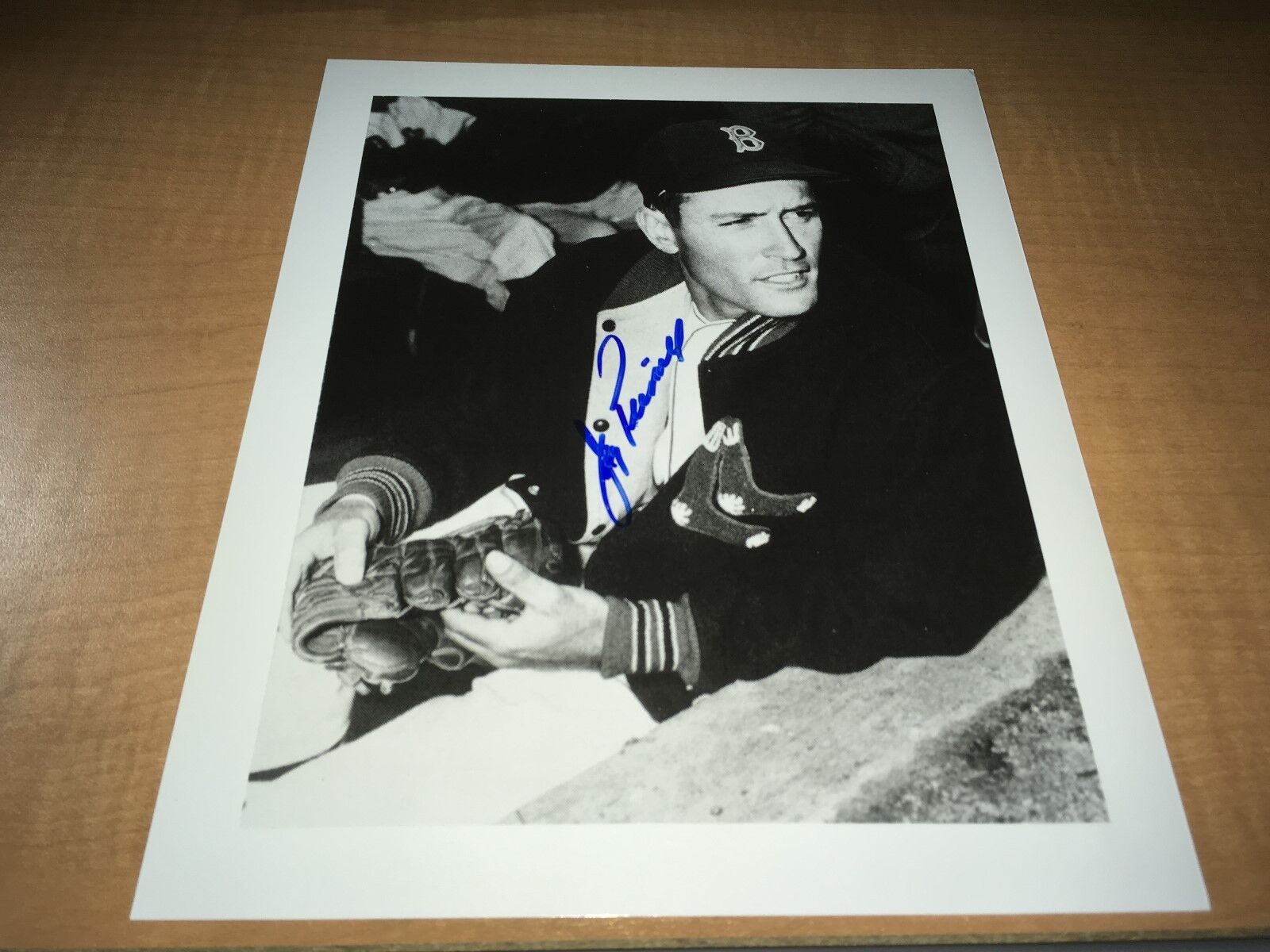 Jimmy Piersall Boston Red Sox Baseball Signed 8 x 10