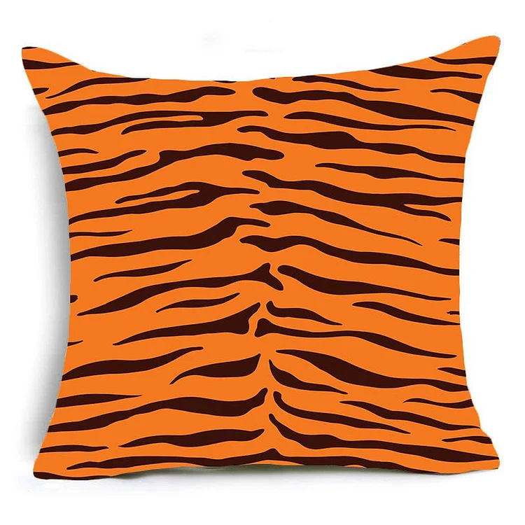 Animal Print Pillowcase Leopard Tiger Zebra Cow Snake Cushion Cover Home Sofa Decor Pillowcase