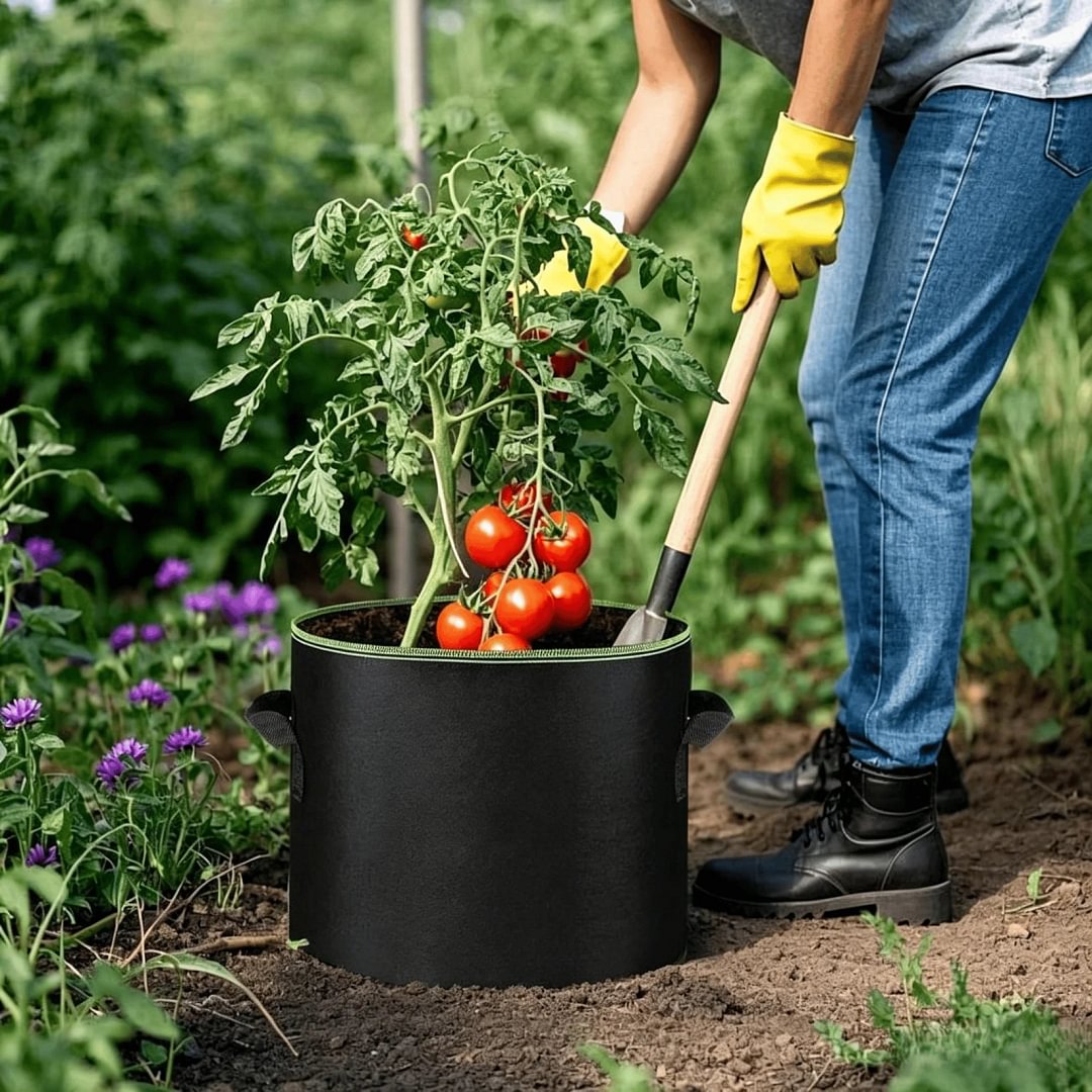 🌱 5-Pack 5 Gallon Grow Bags &ndash; Heavy Duty Aeration Fabric Pots with Handles for Vegetables, Flowers & Fruits 🪴