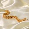 Bling Zircon 18K Golden Chain Bracelet