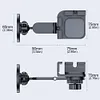 Magnetic Magnet Mount GPS Support 360 Rotate Alloy Car Cell Phone Holder Folding