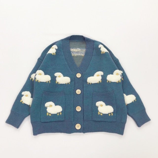 Girls Sweater Jacket Lamb Dreams Soft Knitted Kawaii Cardigan Novameme