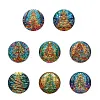 8Pcs DIY Christmas Tree Diamond Painting Pendant（Single Sided)