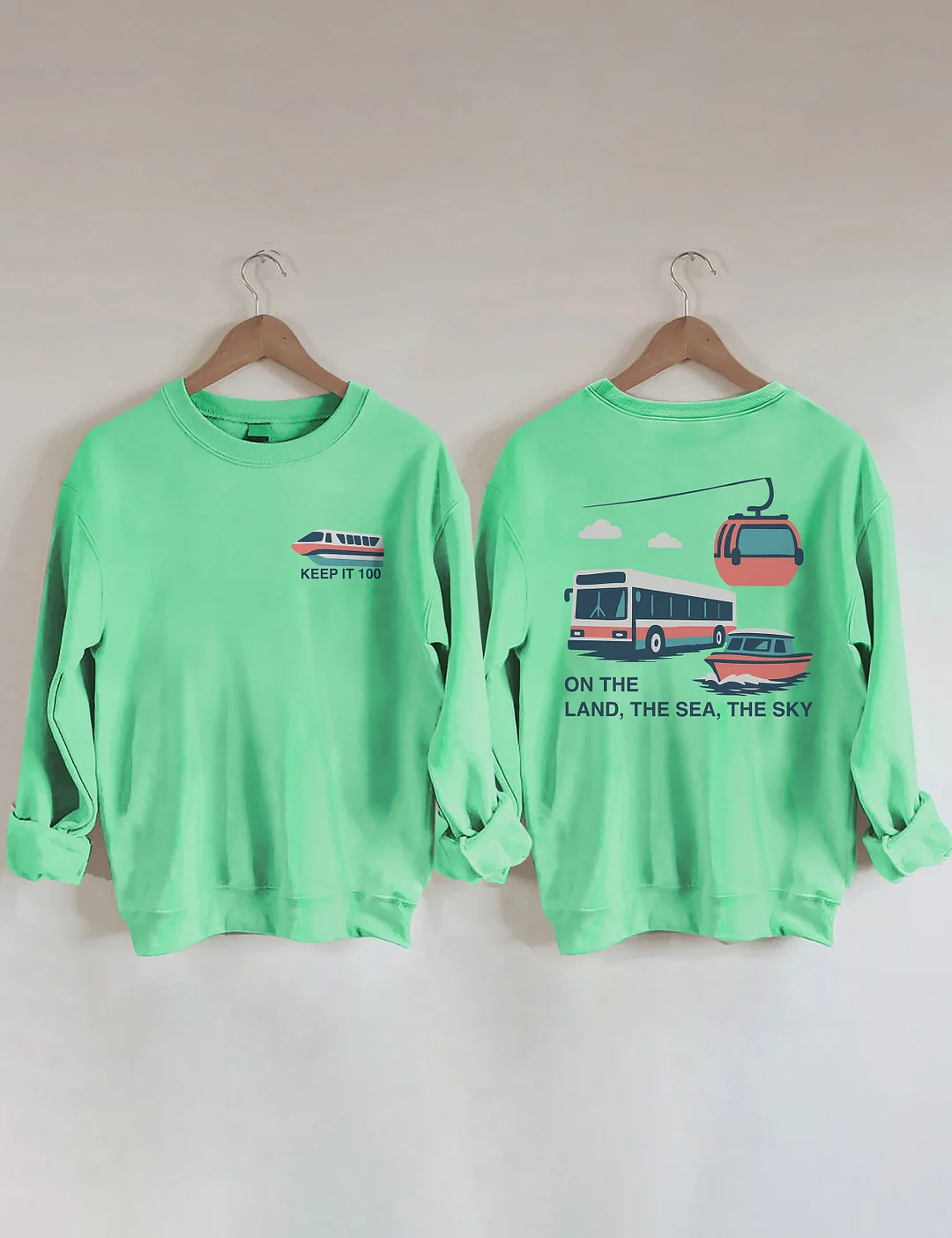 On The Land The Sea The Sky Sweatshirt
