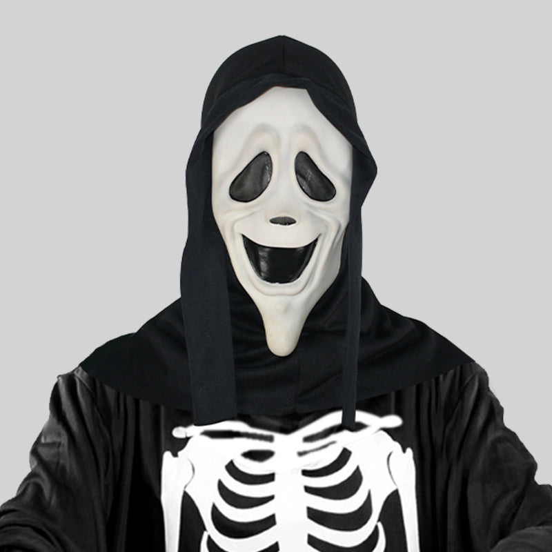 Vintage Style Exaggerated Funny Skull Pvc Halloween Unisex