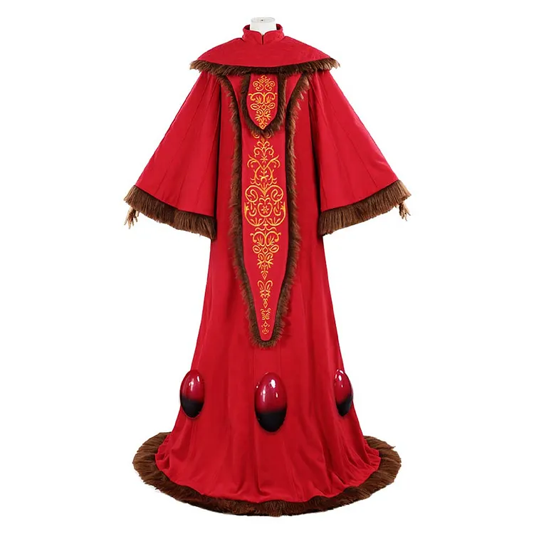 Padme Amidala Red Robe Cloak Outfits Cosplay Costume Halloween Carnival Suit