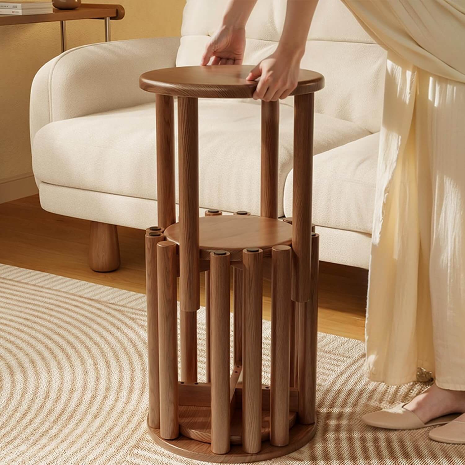 Wooden Stools Set of 4