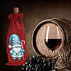 2pcs Christmas Diamond Art Linen Wine Gift Bag Diamond Painting Red Wine Bag Kit