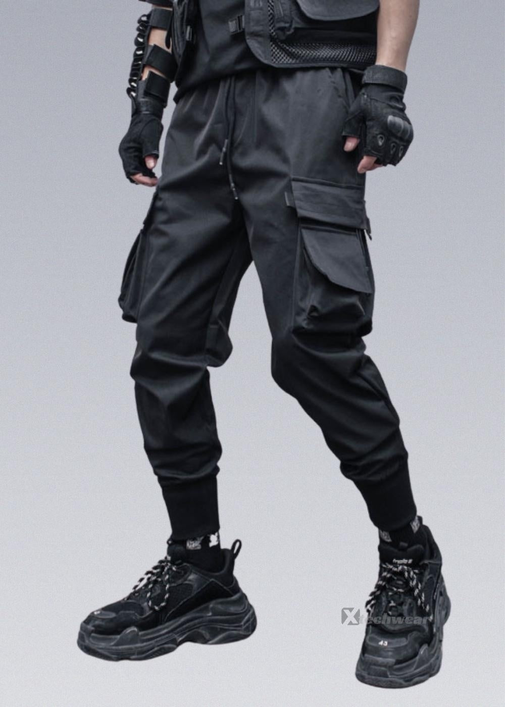 Heavy Industry Darkwear Black Tactical Trousers
