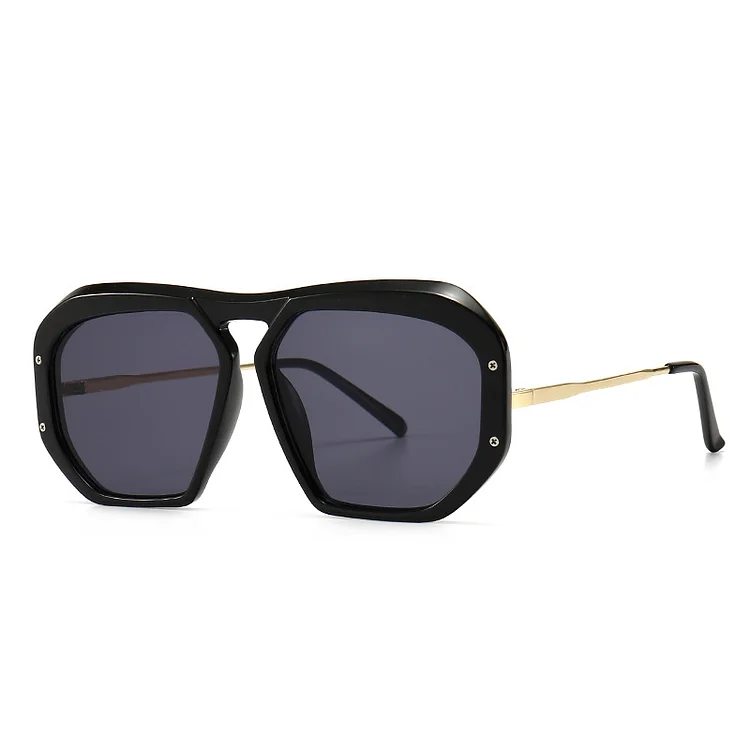 Retro Sunglasses Men's Ins Style Trend Street Snap Charm Modern Plain Female Mirror 86190