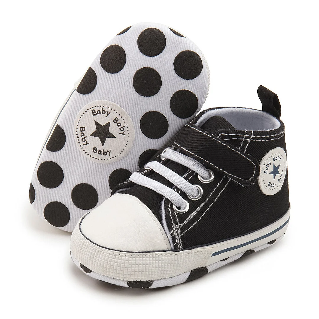 Baby Boys Girls First Walkers Shoes Infant Toddler Soft Sole Anti-slip Baby Shoes Newborn Canvas Baby Sports Sneakers Shoes