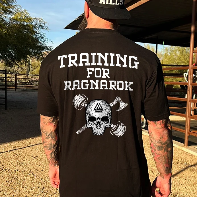 Livereid Training For Ragnarok Print Men's T-shirt - Livereid
