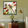 (40*40cm)Dragonfly Dandelion - Full Round Drill Diamond Painting