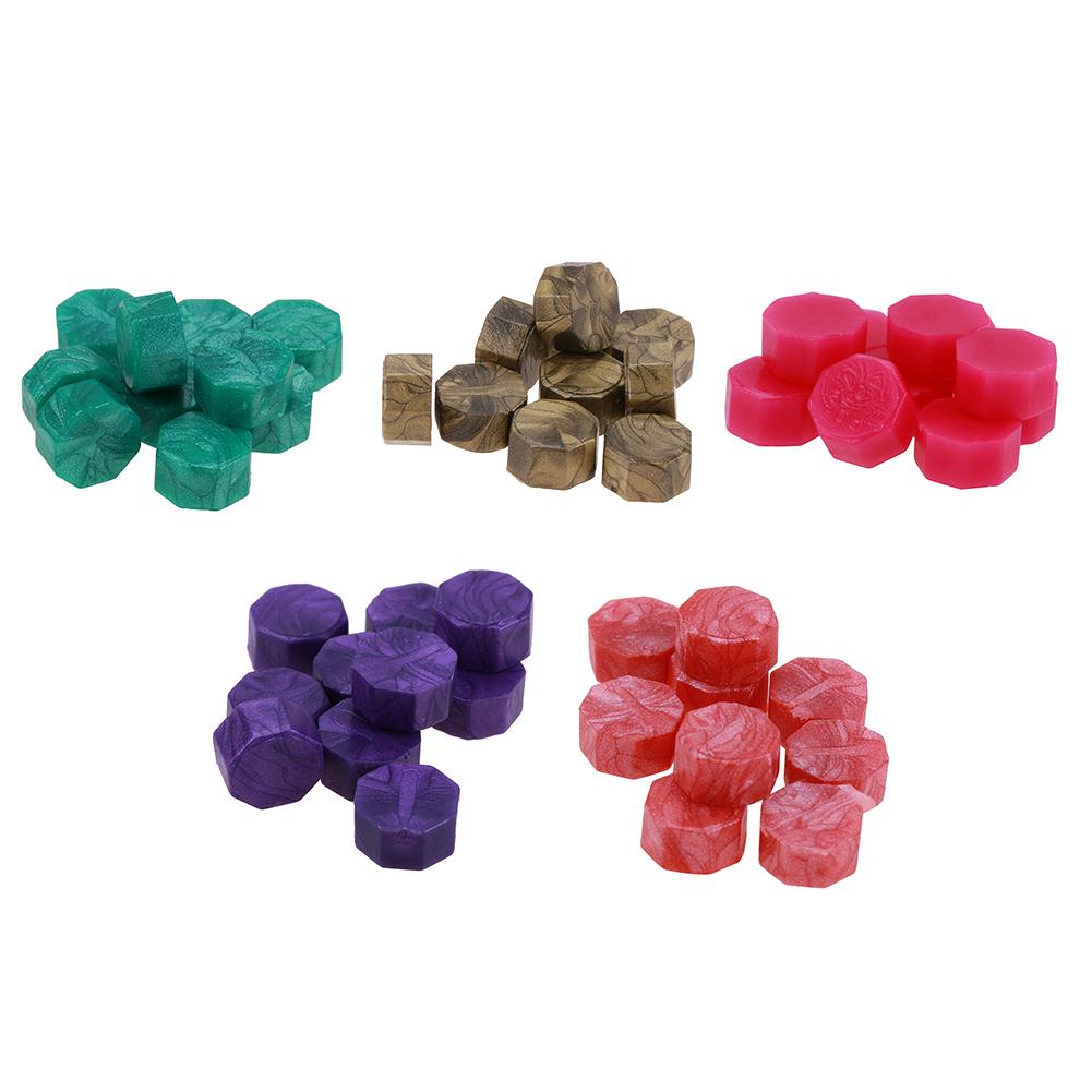 100pcs Octagon Wax Paint Sealing Granule Vintage Wedding Pill  Stamps Wax