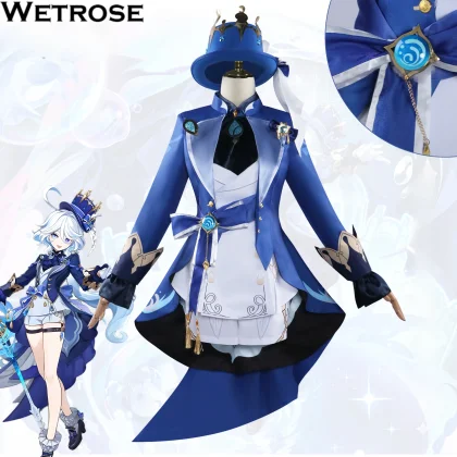 [Wetrose] In Stock Furina Focalors N Cosplay Costume Genshin Impact Ousia Pneuma Furiina Hydro God Archon Set Halloween