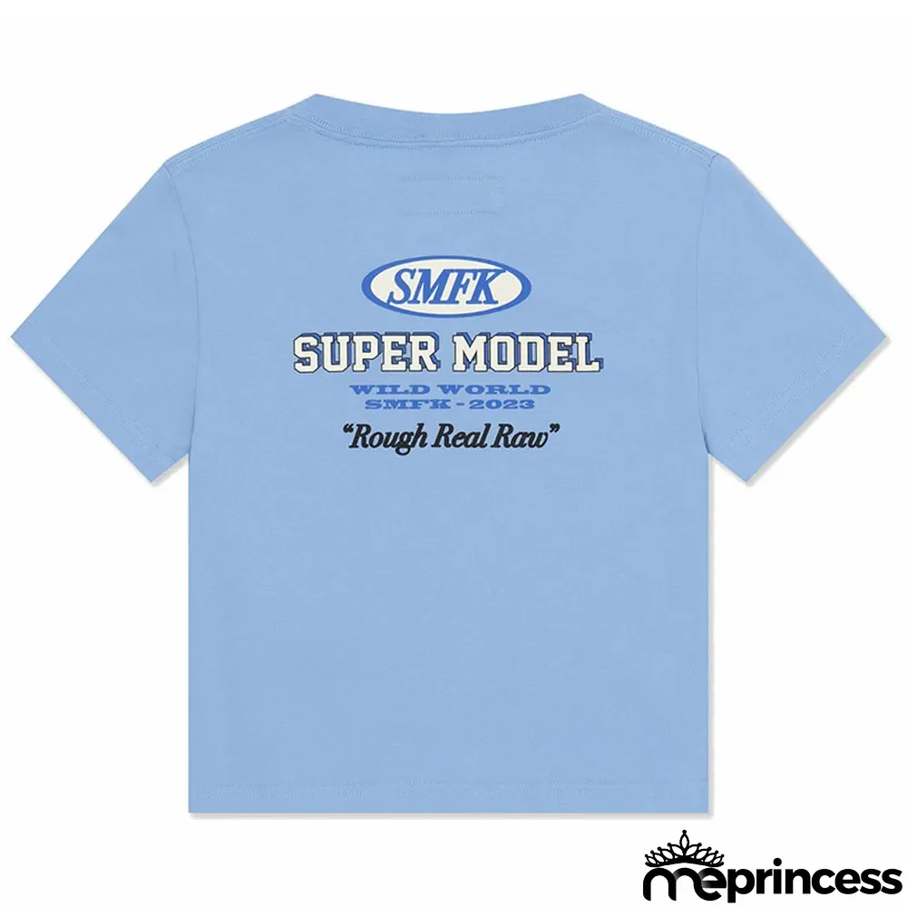 slim skinny Tee full cotton short ladies Crop short-sleeved t-shirt